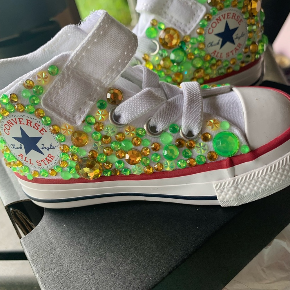 Custom made bling converse